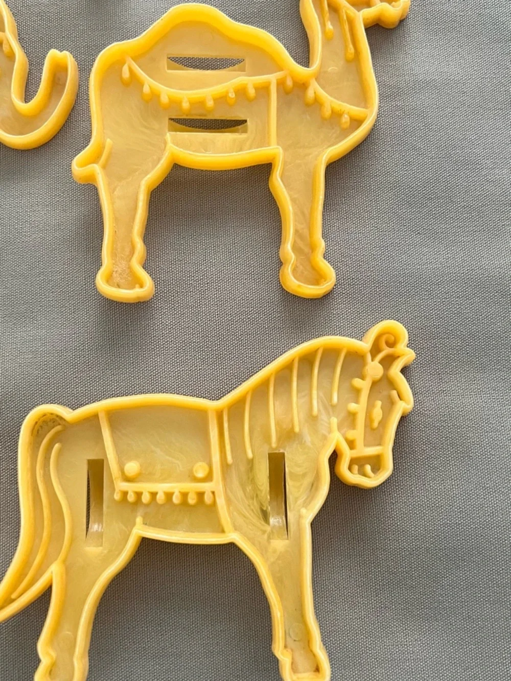 Vintage MCM Domar Circus Animal Cookie Cutters - set of 5